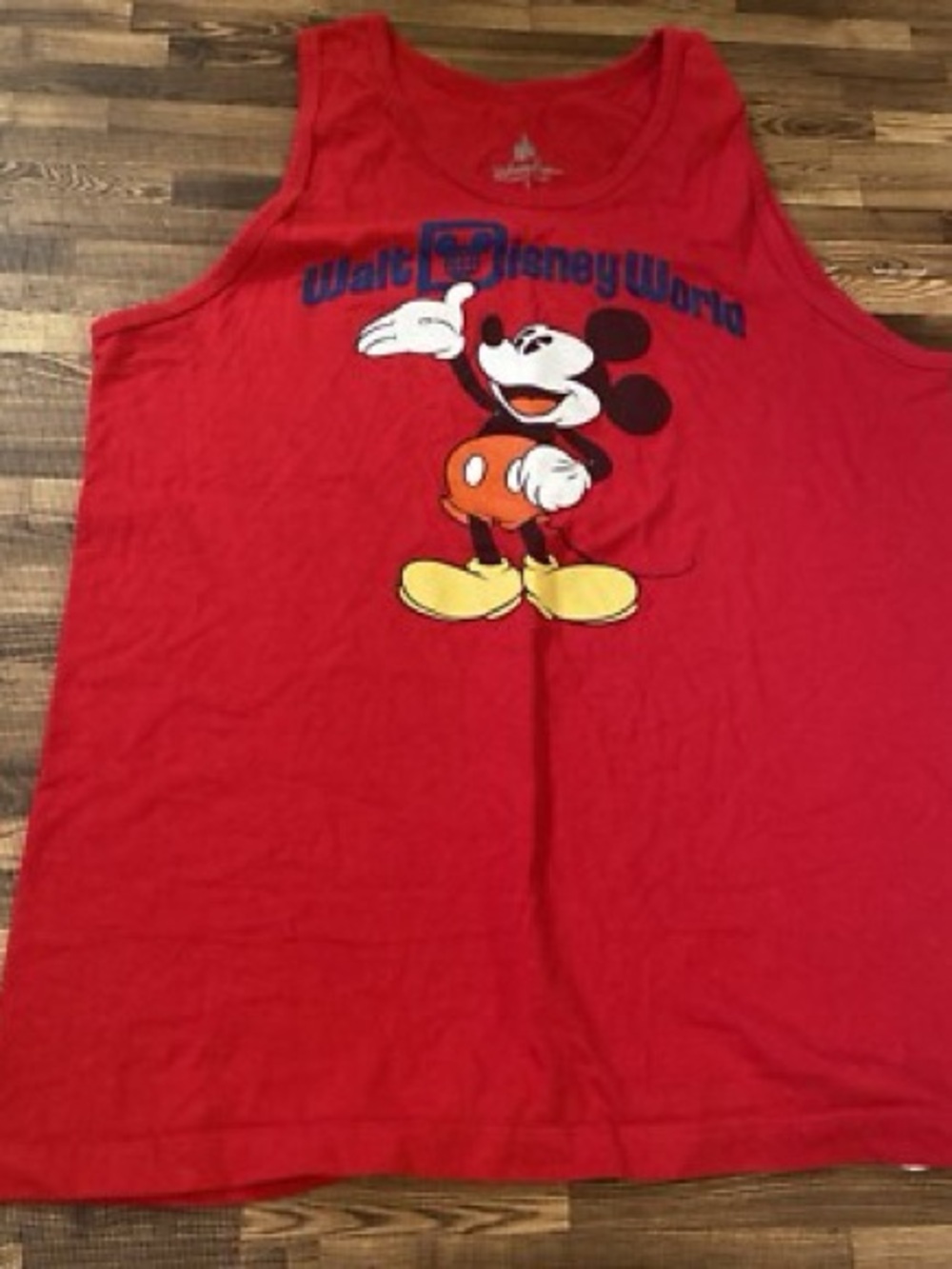 Disneyland Red Mickey Mouse Tank Top Size Large